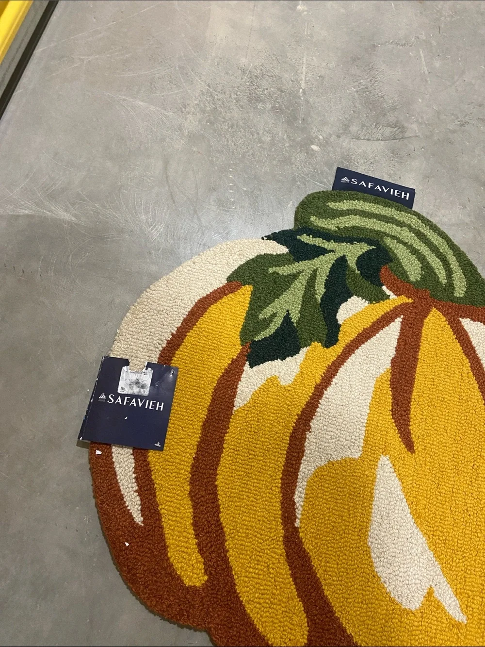New Safavieh Pumpkin Accent Rug 37x25 Halloween Fall Wool Hooked Doormat Home